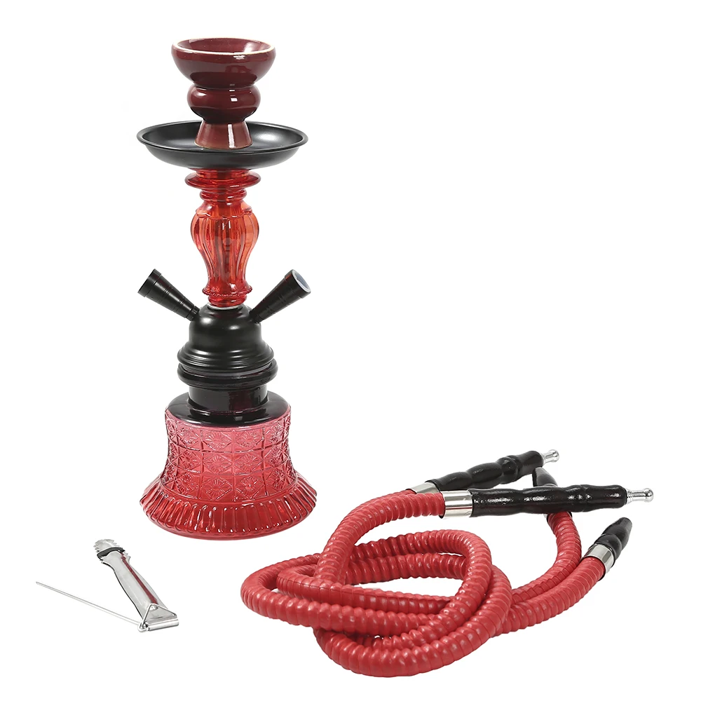 Дорожные портативные маленькие двойные шланги для кальяна стеклянный кальян