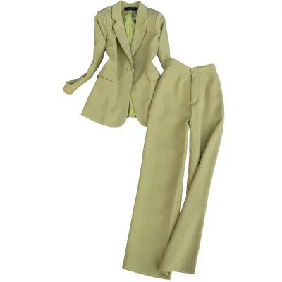 

Fashion suit suit women autumn New high-quality Casual Business Blazers female + Long pants two-piece Sets women