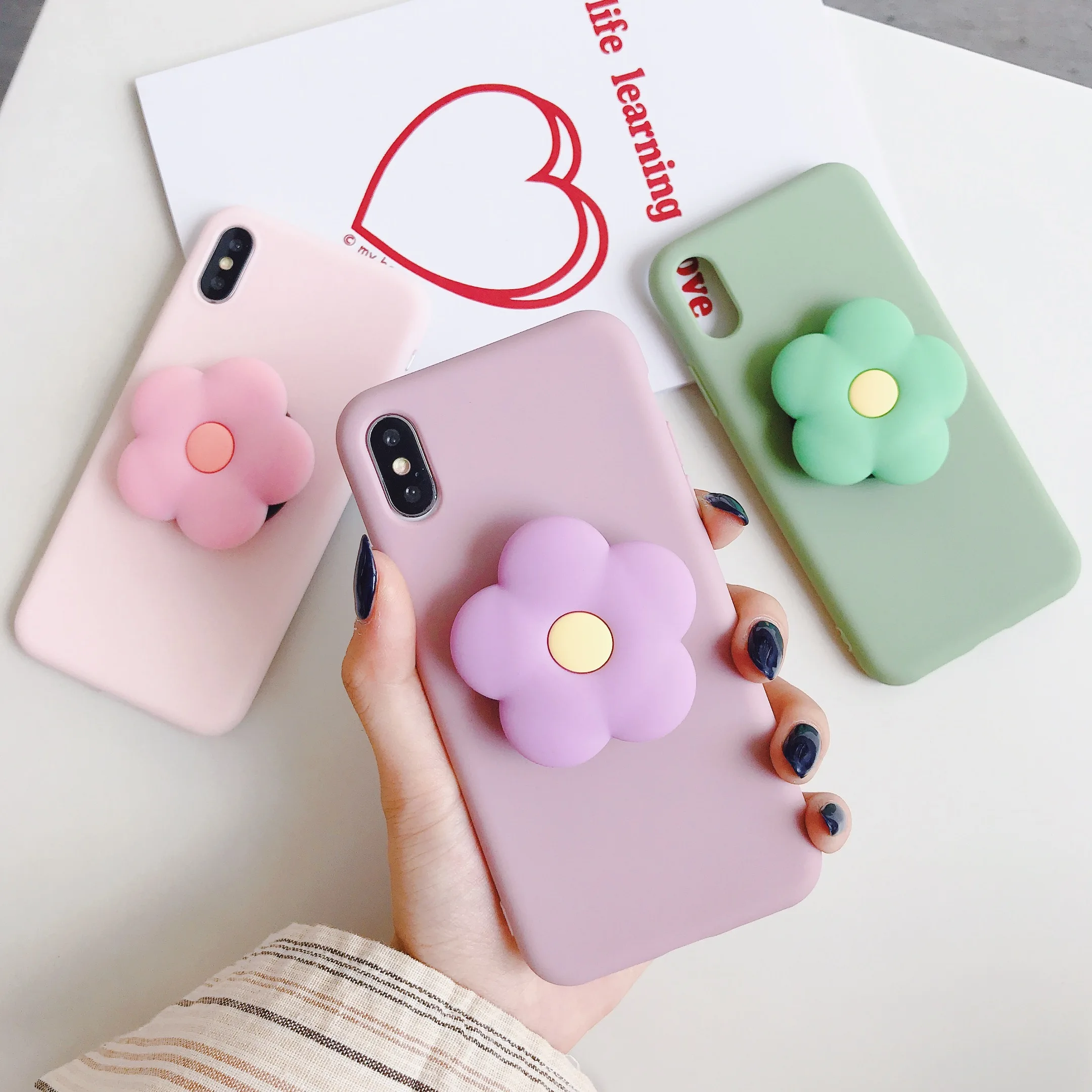 Стильный Простой карамельный цветочный чехол для телефона iphone 11 Pro Max SE XR XS MAX 7 8 6