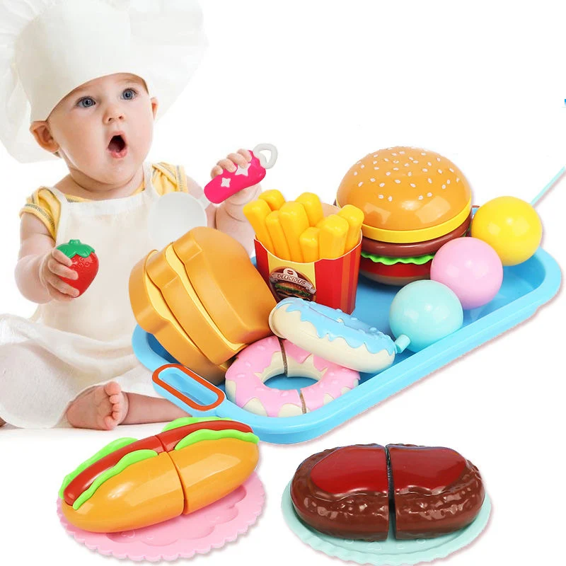 7 видов детских кухонных игрушек для резки фруктов овощей пластиковых напитков