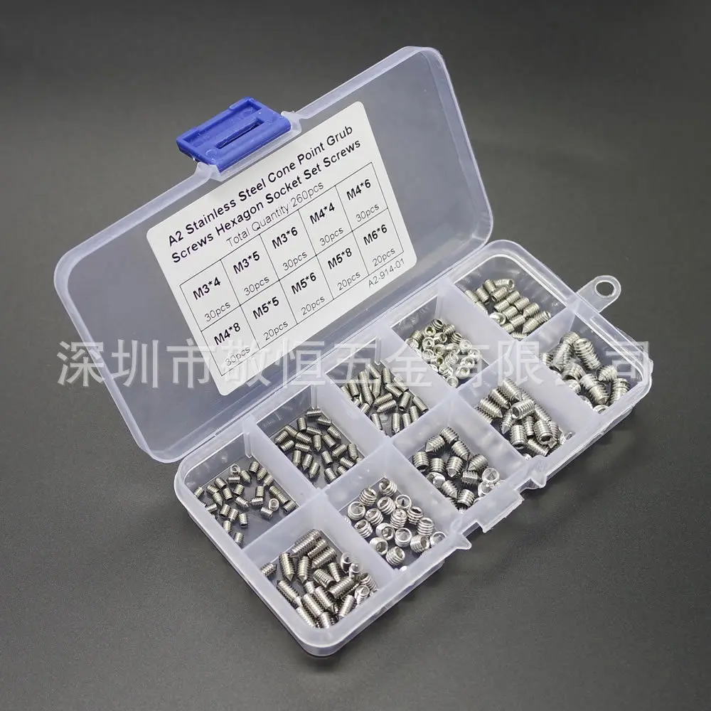 260pcs M3 / 4/5/6 Stainless Steel 304 Hex Adapter Screw Meter Set | Обустройство дома