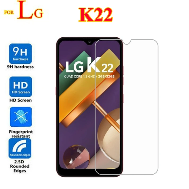 

For LG K22 Tempered Glass 9D Protective Glass Screen protector Explosion-proof Phone Film For LG K22 K 22 LM-K200BMW Pelicula