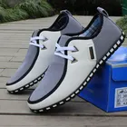 Туфли мужские для вождения, итальянские дышащие лоферы, плоская подошва, без застежки, повседневная обувь