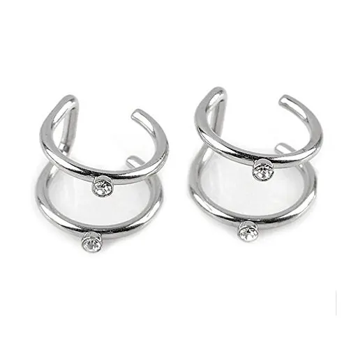 Нержавеющая сталь поддельные пирсинг 2 ряда спиральный для хряща манжеты