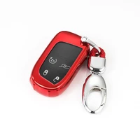 beautiful soft tpu smart car key case full cover for jeep renegade grand cherokee for chrysler 200 300 liberty remote keychain
