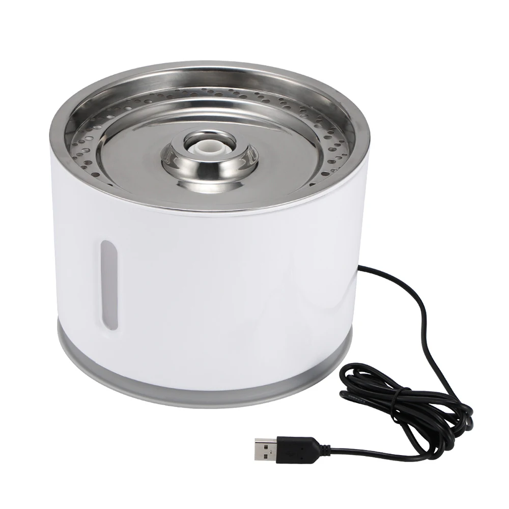 Поилка для кошек 2 4 л питьевая поилка с USB супертихая углеродным фильтром | Дом и