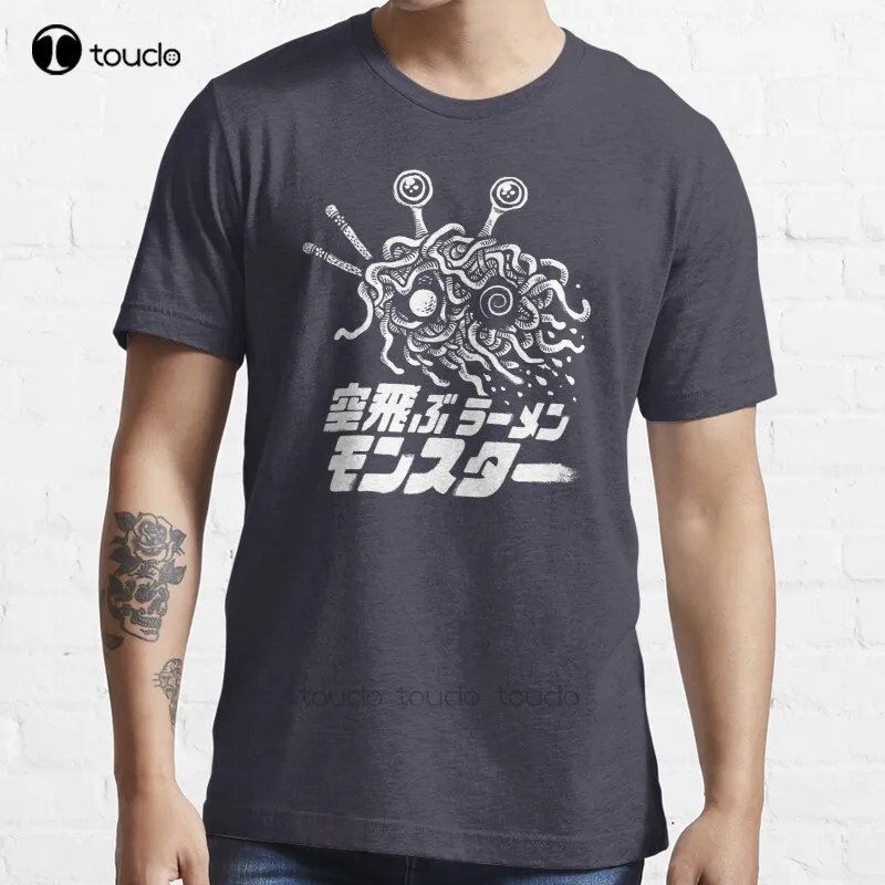 

The Flying Ramen Monster T-Shirt Cotton Men Tee Shirt