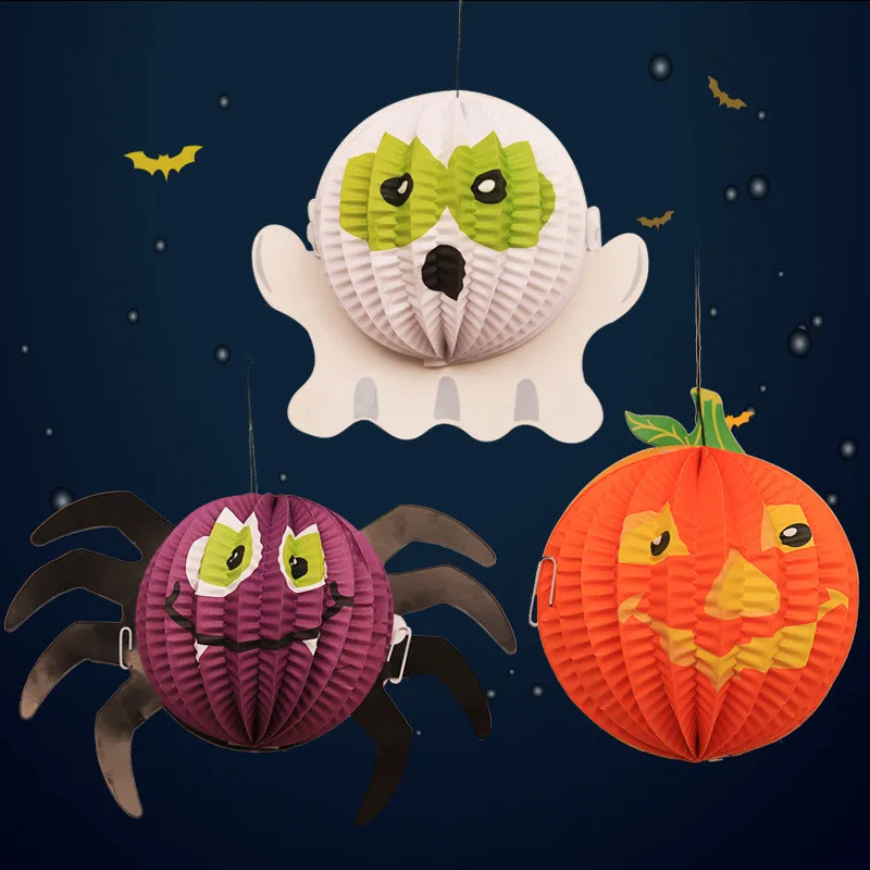 3 шт. товары для украшения Хэллоуина призрачная летучая мышь ведьма паук Тыква