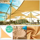 300D Оксфорд правый треугольник песок Солнце Парус чехол для бассейна солнцезащитный тент для улицы водонепроницаемый парус тент ткань беседка навес