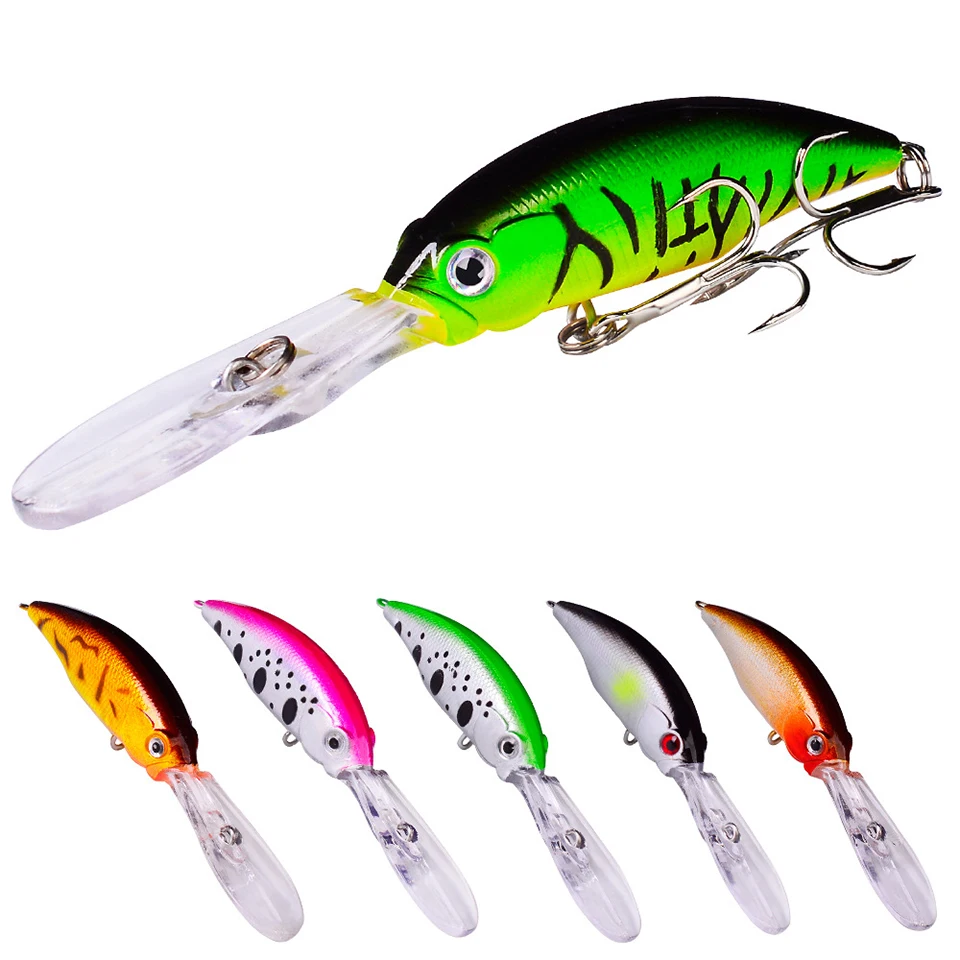 

GOBYGO 1PCS 100MM 8G Minnow Fishing Lures Artificial Hard Bait 3D Eyes Bionic Bass Wobbler Crankbait Floating Tackle Accessories