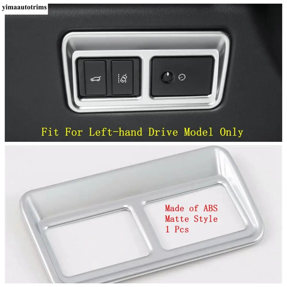 

Head Lights Lamps Switch Button Panel Decoration Cover Trim Fit For Jaguar E-pace 2018 2019 2020 ABS Matte / Carbon Fiber Look