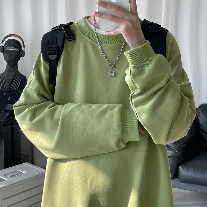 

Spring Hoodie Men's Fashion Casual O-Neck Sweatshirt Men Streetwear Korean Loose Hip Hop Pullover Hoodies Mens Hoody M-3XL