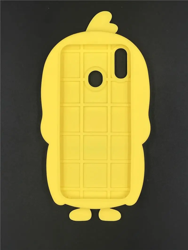 

For Huawei Honor 10 Lite Cute 3D Cartoon Yellow Duck Soft Silicone Phone Cover Case For Huawei P Smart 2019 Silicon Gell Phone