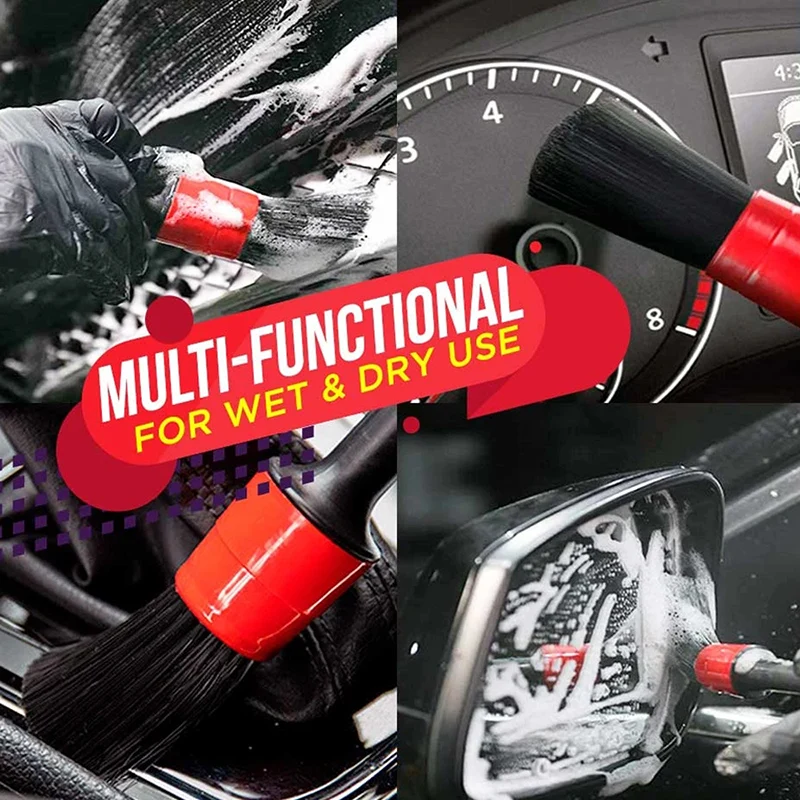 Экономичный 5 шт. альтернативный автомобильный детализирующий набор кистей для