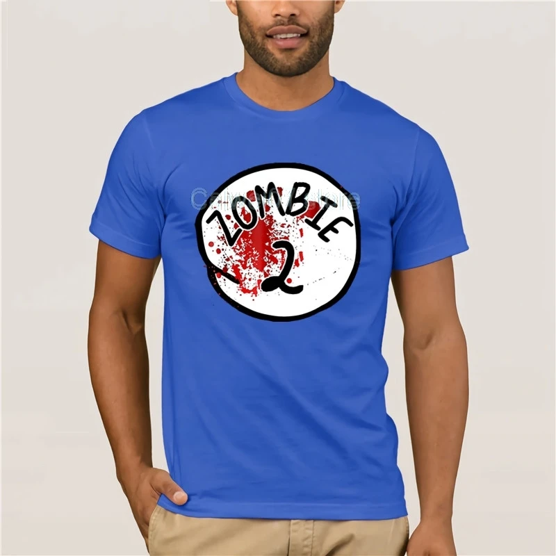 Модная мужская футболка с коротким рукавом Смешные Пары зомби 2 костюм на