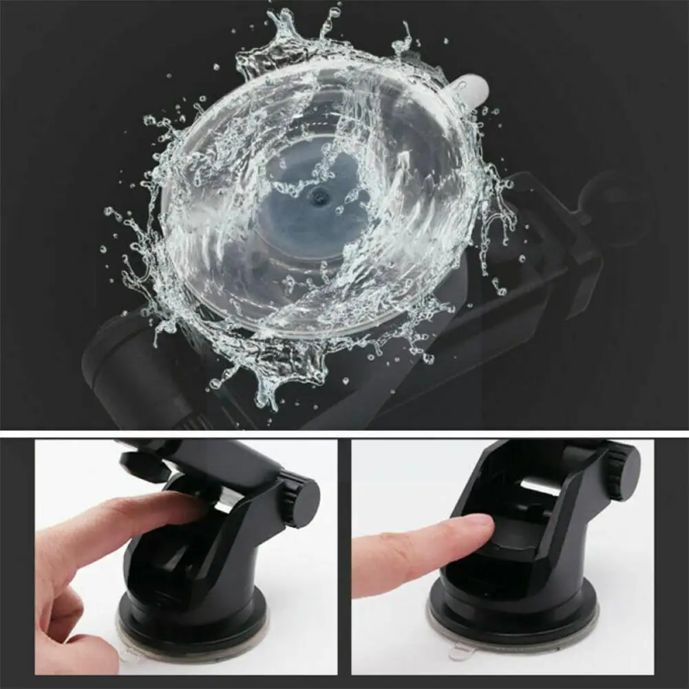 

Car Suction Cup Phone Holder Carbon Fiber Texture Bracket Distance Stand Rotation Universal Adjustable Outlet 360 Auto Air B3u3