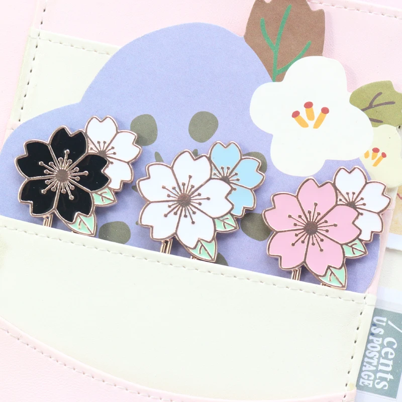 Domikee милые Креативные металлические цветочные офисные и школьные декоративные