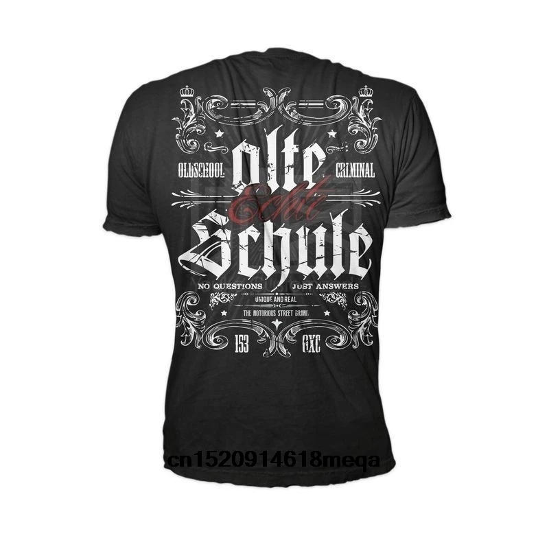 Футболка Oldschool Criminal Echte Alte Schule уличная Мужская футболка bikesr Rocker Hooligan|Мужские