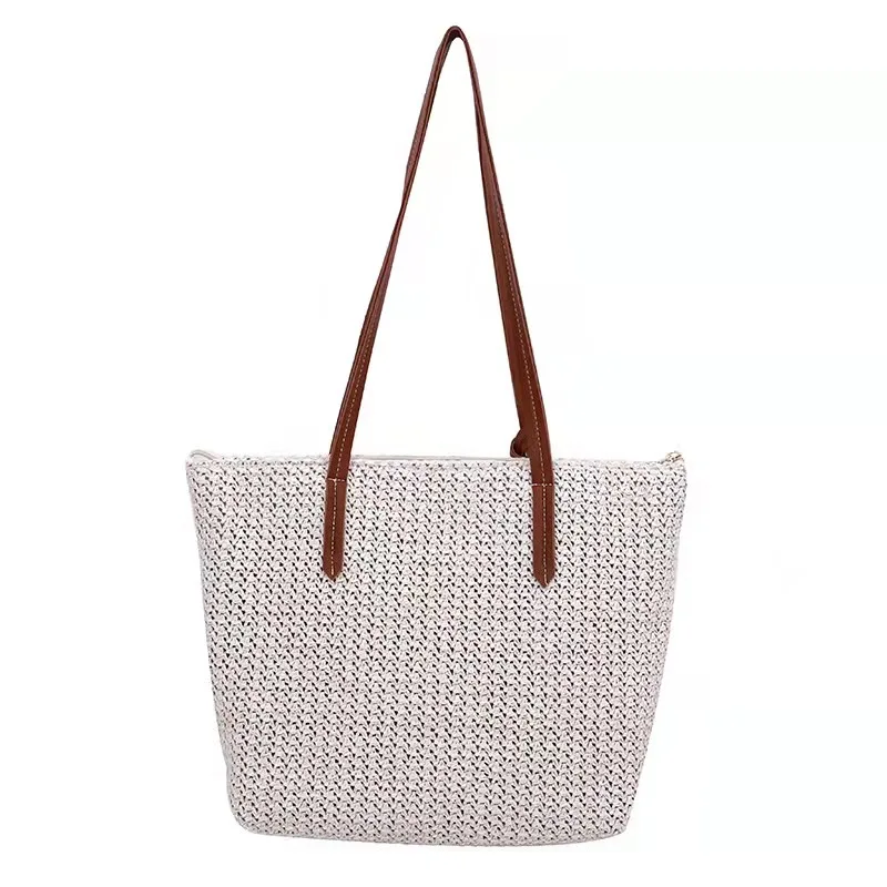 

Women's bag 2021 new woven large capacity single shoulder bag