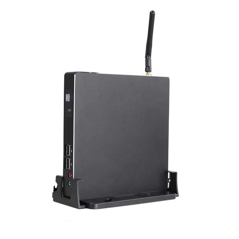 Мини-ПК, настольный компьютер, AMD quad core LX 420, Windows 10/Ubuntu,(серый), [HUNSN BH08GL],(COM/VGA/HD/LAN/6USB2. 0/2USB3. 0/вентилятор