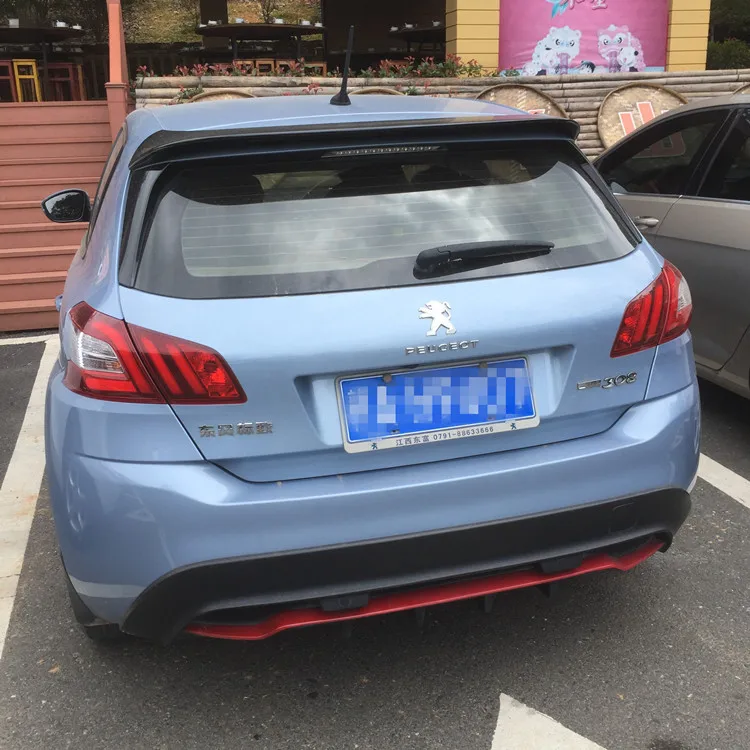 Спойлер для Peugeot 308S высококачественный спойлер из АБС-пластика заднего крыла