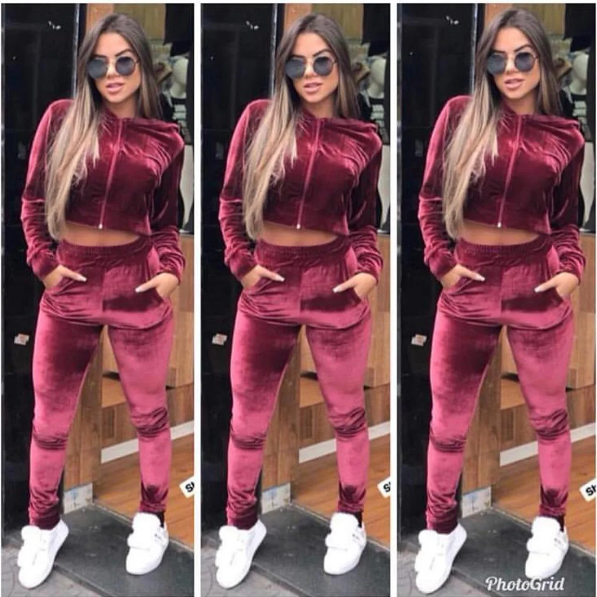 

Ladies velvet new 2 two-piece sportswear velvet smooth and soft home wear ladies fitness suit suitable for ladies