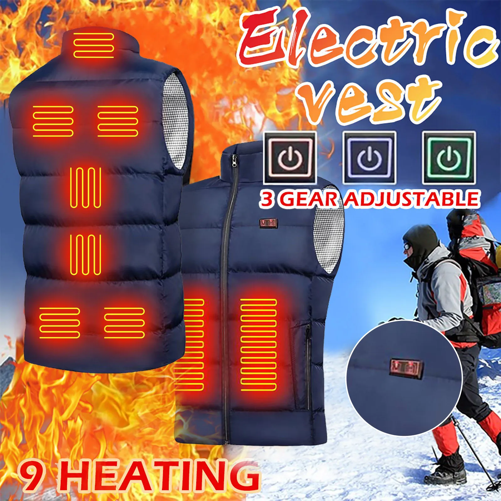 Уличный теплый жилет с подогревом одежда электрическим для верховой езды