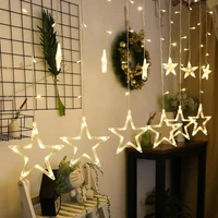 twinkle star 10 stars 138 led curtain string lights window curtain light decoration for christmas wedding party home patio lawn