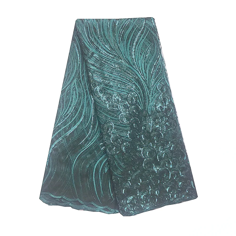 Новинка тюль сетка пайетки кружевная ткань 3D Африканское шампанское золото