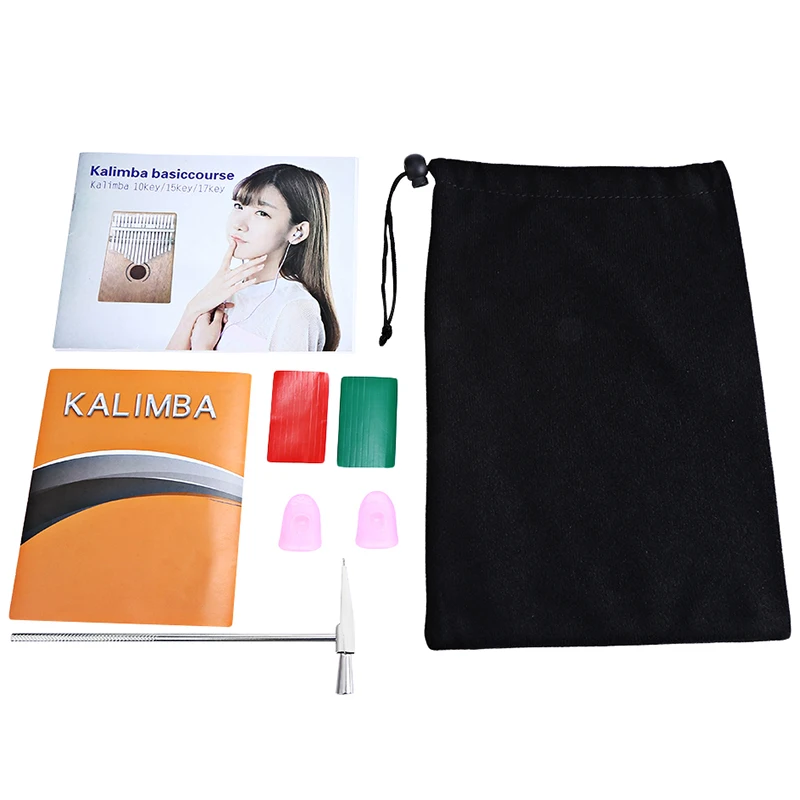 17 тон Деревянный калимба большой палец пианино портативный музыкальный