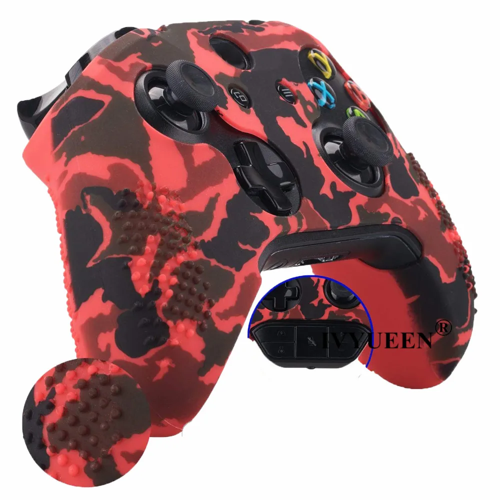 IVYUEEN 17 Цвета силиконовый чехол для Microsoft Xbox One X S тонкий контроллер Защитный кожи с