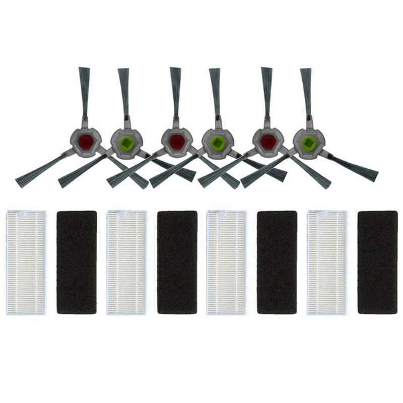

11Pcs/Set Replacement Filter Side Brush Replacement Kit for Ecovacs Deebot U2 DGN22 Robot Vacuum Cleaner Accessories