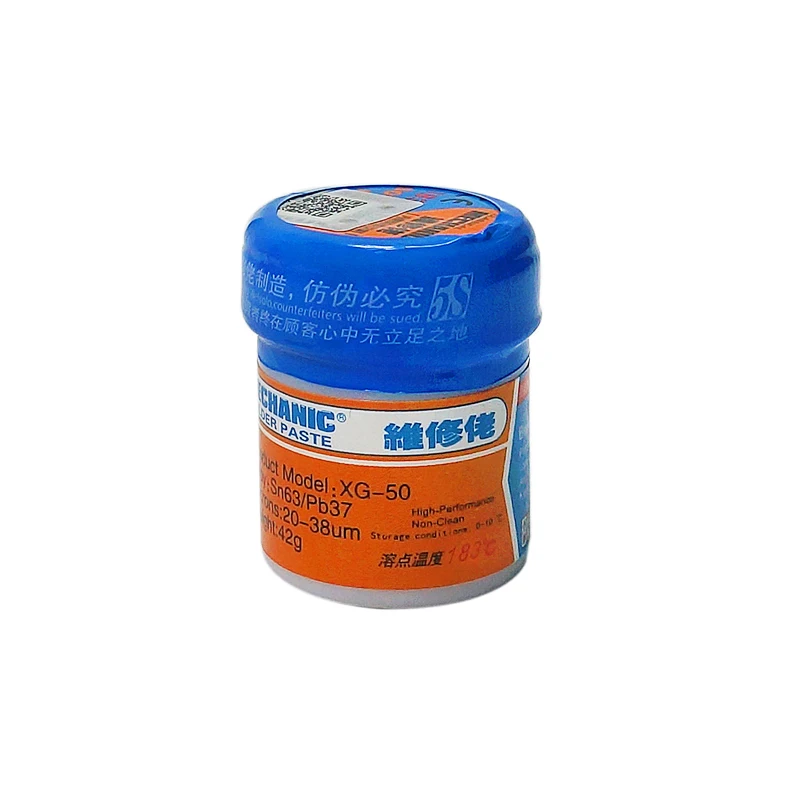 100% original Solder Flux Paste XG-50 42g SN63/Pb37 tin Soldering Tin Cream Welding Fluxes SMD | Инструменты