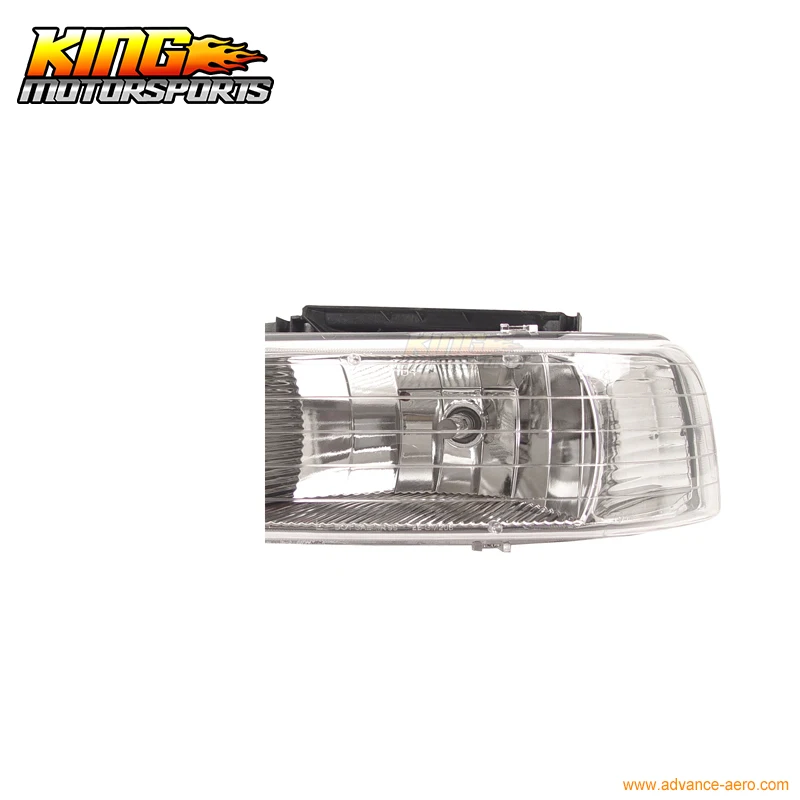 Подходит для ксенона HID 8000K 1999-2002 Chevy Silverado Хрустальная фара LH RH US Domestic Бесплатная