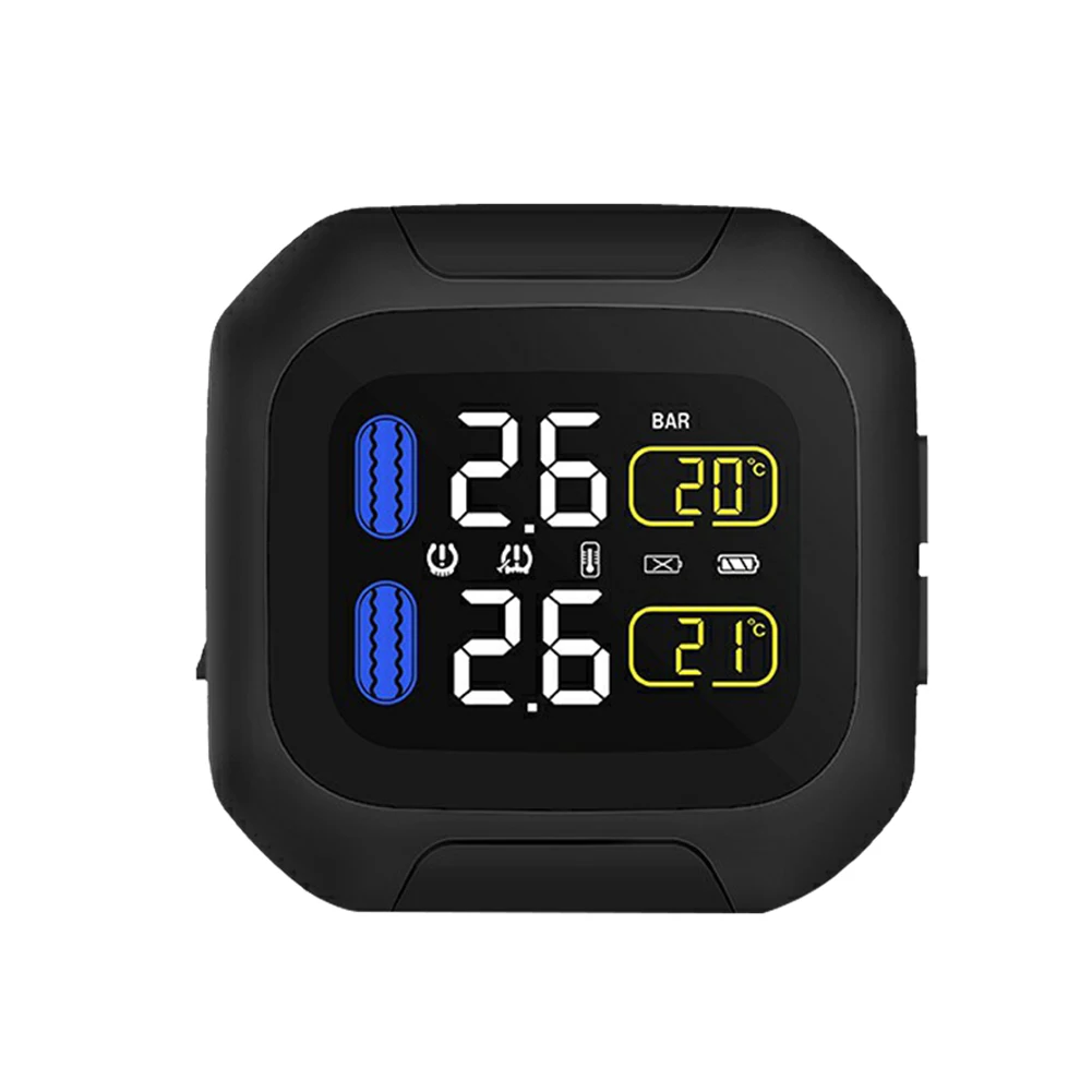 New Motorcycle Tire Pressure Monitoring System TPMS with 2 Sensor for Motor Bike M3-WF | Автомобили и мотоциклы