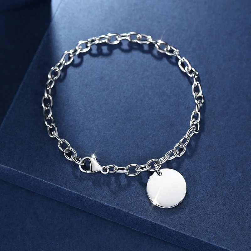 Круглые регулируемые ювелирные изделия из нержавеющей стали 18 см