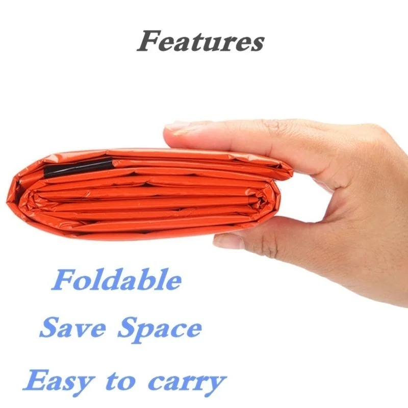 Открытый аварийный спальный мешок портативный водонепроницаемый многоразовый