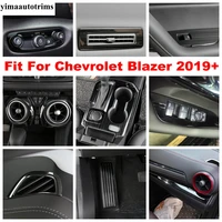 stainless steel accessories for chevrolet blazer 2019 2022 shift gear rest pedal panel air ac vent outlet cover trim interior