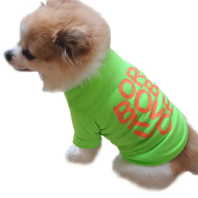 

Dog T-Shirt Pet Dogs Clothes Spring And Autumn New Style Cotton Vest Breathable Comfortable Fashion Leisure