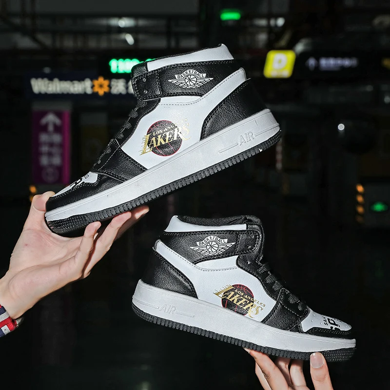 Basketball Sports Shoes male Non-slip Small size children's basketball shoes Wear-resisting High high top | Спорт и развлечения