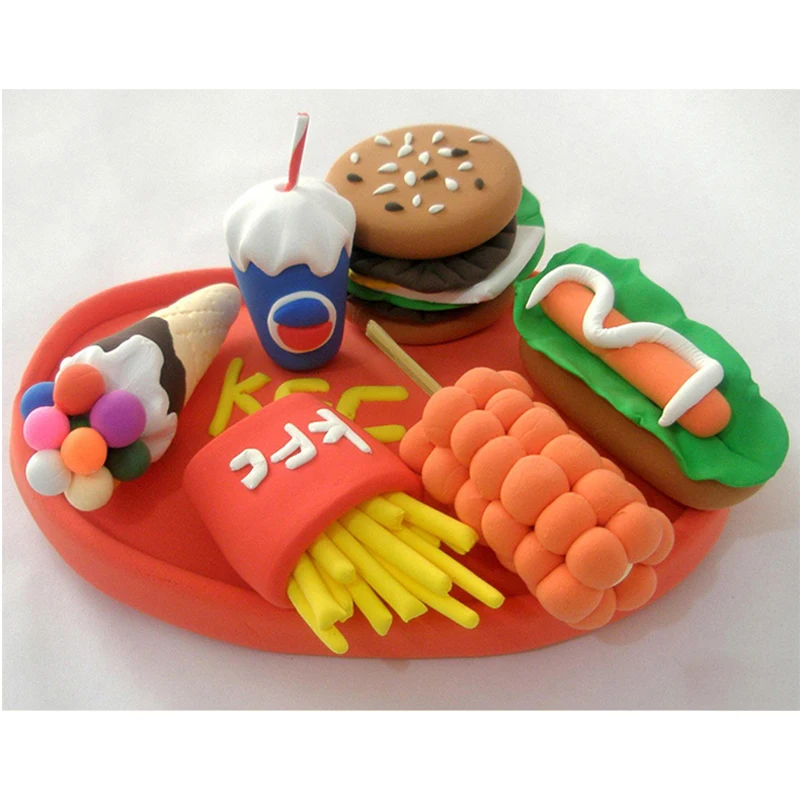 Цветная глина цветной полимер для обучающих поделок 36 цветов|Пластилин| |