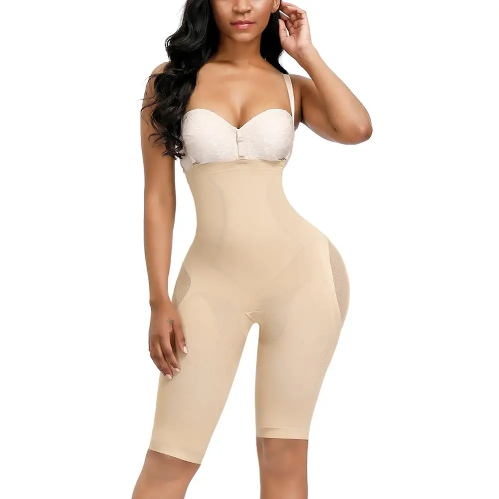 HEXIN Женские Бесшовные Плюс Размер Высокая талия контроль моделирующее белье