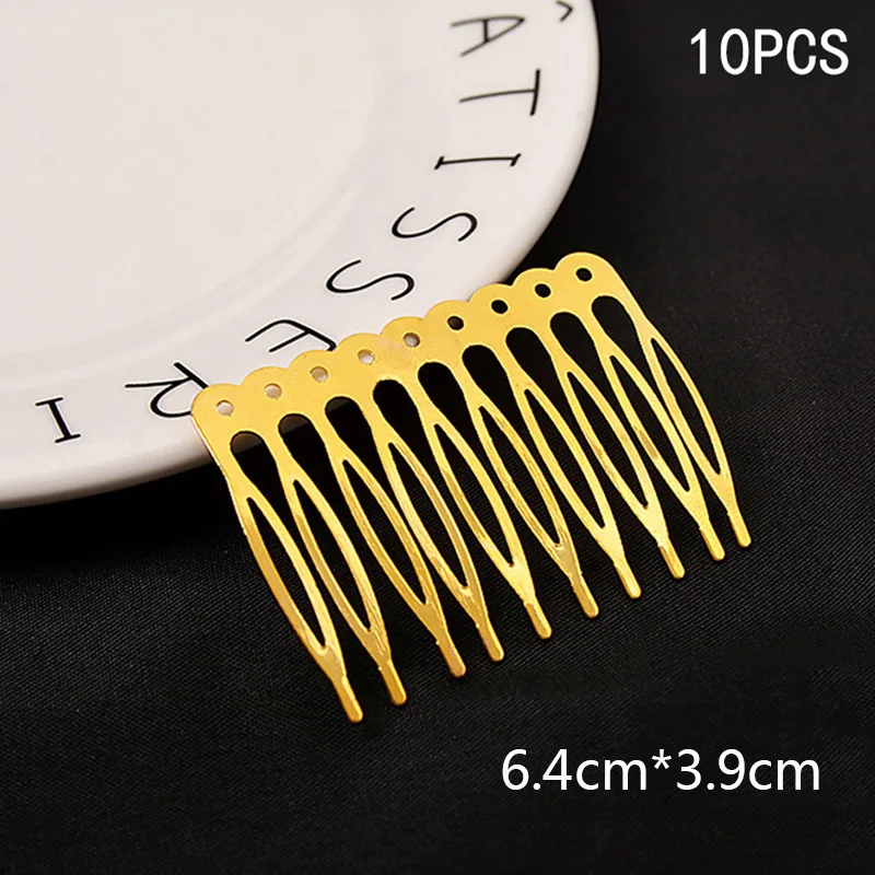 Металлическая расческа для волос с 5/10 зубцами бронзовые заколки когти-шпильки