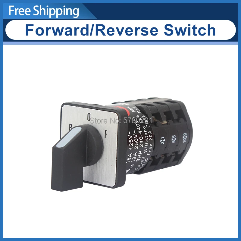 

Changeover switch ZH-A EN61058 motor reversing switch Forward&Reverse Switch SIEG C3-181