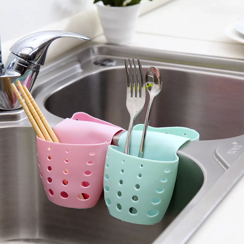 Clearance Sale Home Kitchen Useful Double Sink Caddy Saddle Style Organizer Storage Sponge Holder Rack Tool | Дом и сад