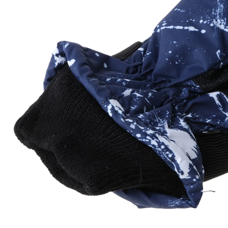 

Kids Fashion Print Ski Gloves Winter Snow Snowboard Windproof Waterproof Mitten C5AA