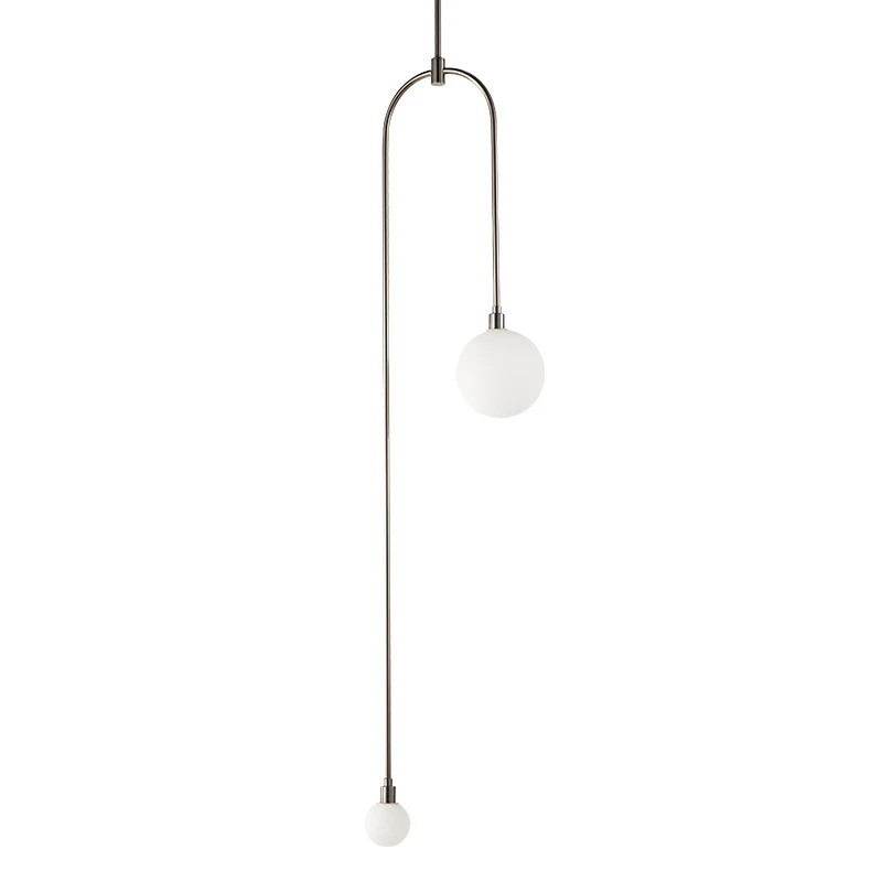 Железные в стиле постмодерн линии стеклянные пузыри люстра освещение