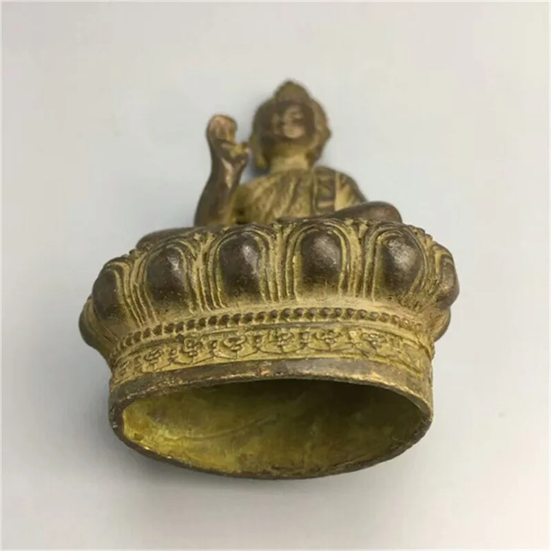 Китайский Тибет Бронзовая статуэтка Будды старый Медь статуя | Дом и сад