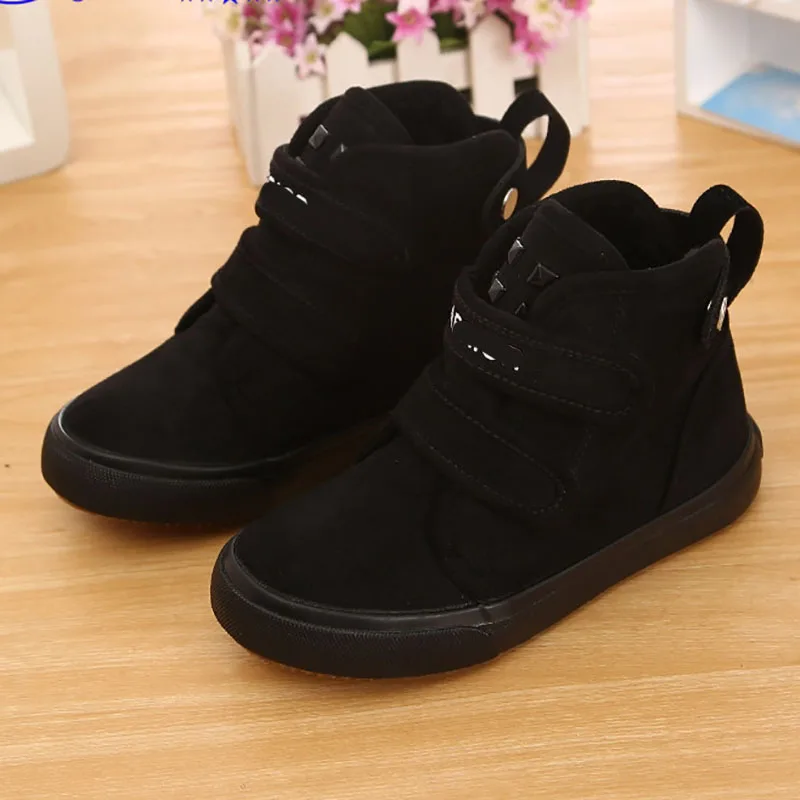 EU23-37 брендовые туфли с красной Новинка Обувь на плоской подошве Зимняя обувь меху