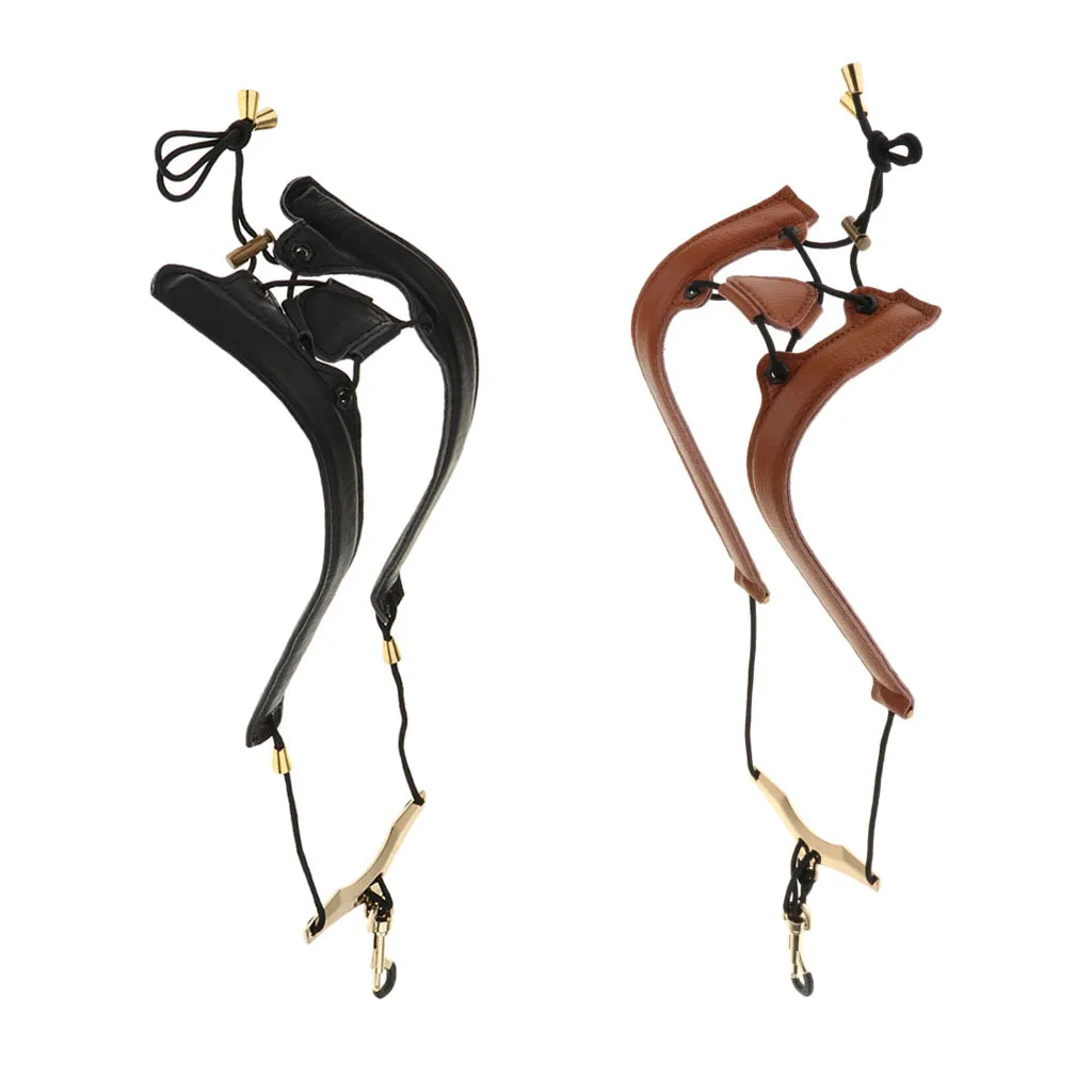 Регулируемый кожаный ремешок на плечо для саксофона | Спорт и развлечения